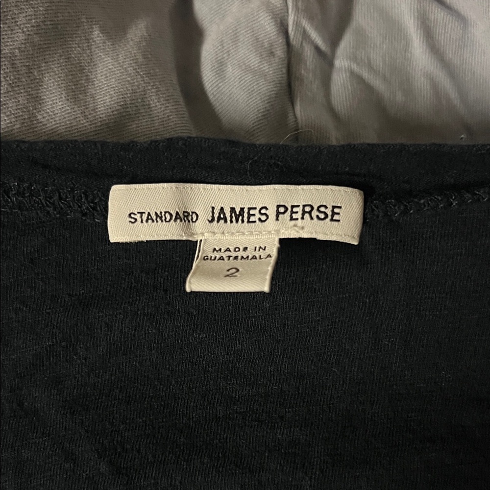 James Perse Scoopneck Long Sleeve Tee Size 2 - Picture 5 of 6
